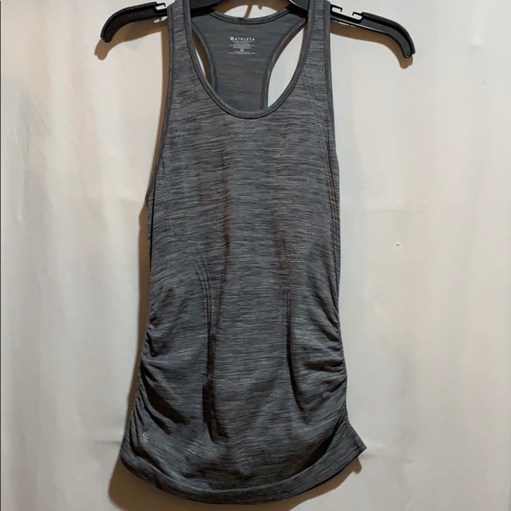 ATHLETA sport tank gray XSM. Racer back